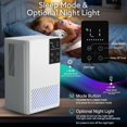 thumbnail image 1 of 58W Dual- Dehumidifier for Small Spaces, 68OZ  Quiet Sleep Mode Auto Shut-Off Timer Night Light for Bathroom Bedroom RV, 1 of 8