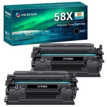 58X CF258X | (NO-CHIP) Toner Cartridge Black: 2 Pack Compatible (High Yield) Replacement for HP CF258A 58A 58X CF258X MFP M428fdw M428fdn M428dw M404 M428 Pro M404n M404dn M404dw Printer