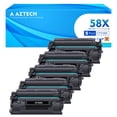thumbnail image 1 of 58X CF258X Toner Cartridge Black (High Yield No Chip 5-Pack) Compatible for HP 58A 58X CF258A CF258X Laserjet Pro MFP M428fdw M404n M404dn M428fdn M404dw M428dw M404 M428 M406 Printer Ink, 1 of 9