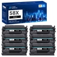 thumbnail image 1 of 58X Toner Cartridge CF258X Black (NO-chip) 6-Pack Compatible for HP 58X 58A CF258X CF258A LaserJet Pro M404 M404n M404dn M404dw LaserJet Pro MFP M428 M428dw M428fdn M428fdw Printer Ink, 1 of 9