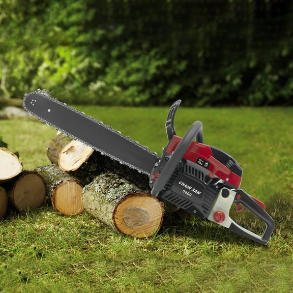 58cc 2.4kW Gas Chainsaw - High Performance, Silent Operation, Ergonomic Design, Ideal for Professional Cutting and Home Use