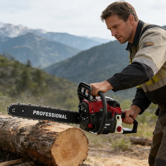 58cc 20" 2-Cycle Gasoline Powered Gas Chainsaw