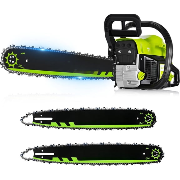 58cc Gas  20 Inch & 18 Inch Bar - 3.6  Gas   with Easy-Start, Pro Anti-Vibration for Farm, Ranch, and Ranch & Heavy-Duty Work (G338 PRO)