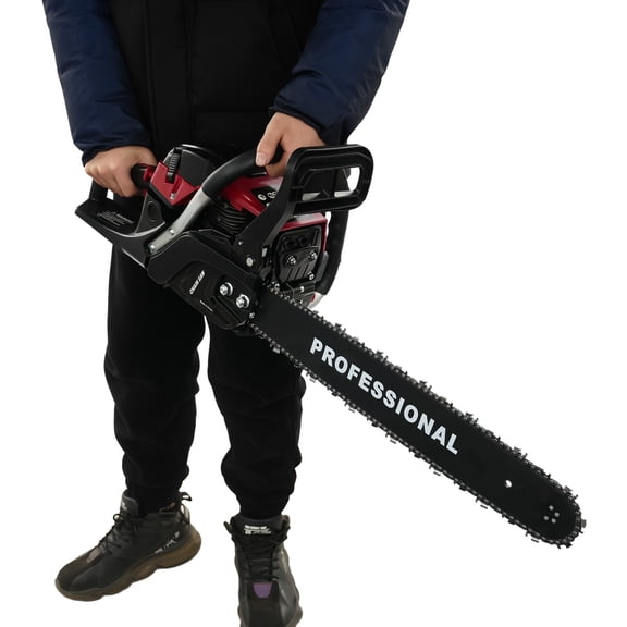 58cc Gas Chainsaw 20'' Gasoline Powered Chain Saw 2 Cycle Engine Single Cylinder