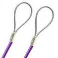 thumbnail image 1 of 58ft Order To Size 1/16 Galvanized Steel Cable PURPLE Vinyl Coated To 1/8 Made To Order In USA, 1 of 1