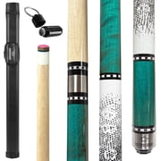 58in Pool Cue Stick Canadian Maple Wood 13mm Tip - 19oz Perfect for Precision Play, Low Deflection Pool Cue for Enhanced Accuracy with Cue Case