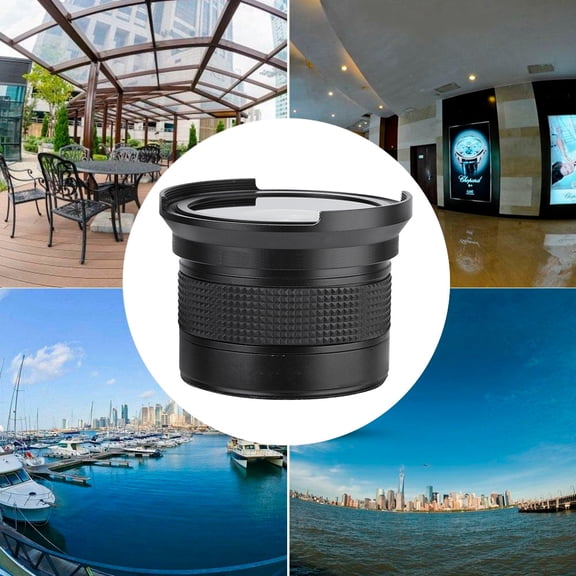 58mm 0.35x Fisheye Lens, Super Wide Angle Camera Lens For Stunning Distortion  Creative Photos