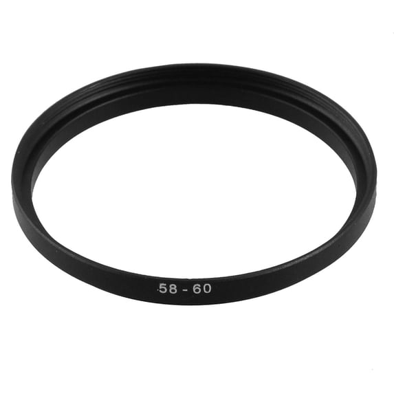 58mm-60mm Camera Lens Filter Step Up Ring Adapter Black