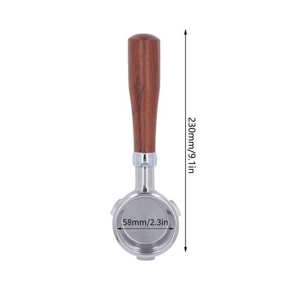 58mm Coffee Portafilter, Stainless Steel Basket, Observe Flow For Perfect Brew