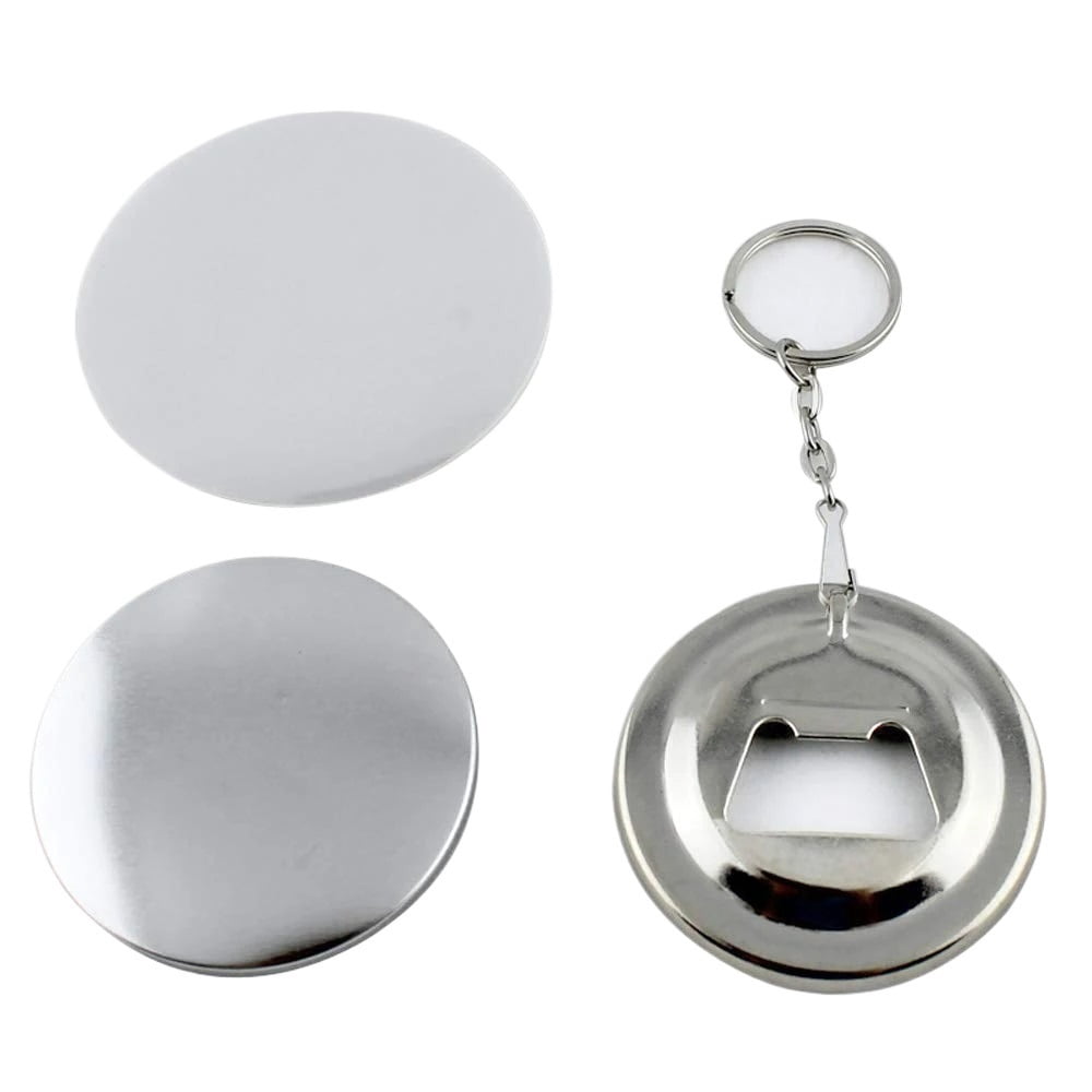 58mm DIY Keychain Button Making Kit Mirror Bottle Opener for Button Making Machine Badge Crafts ,Beginner-Friendly