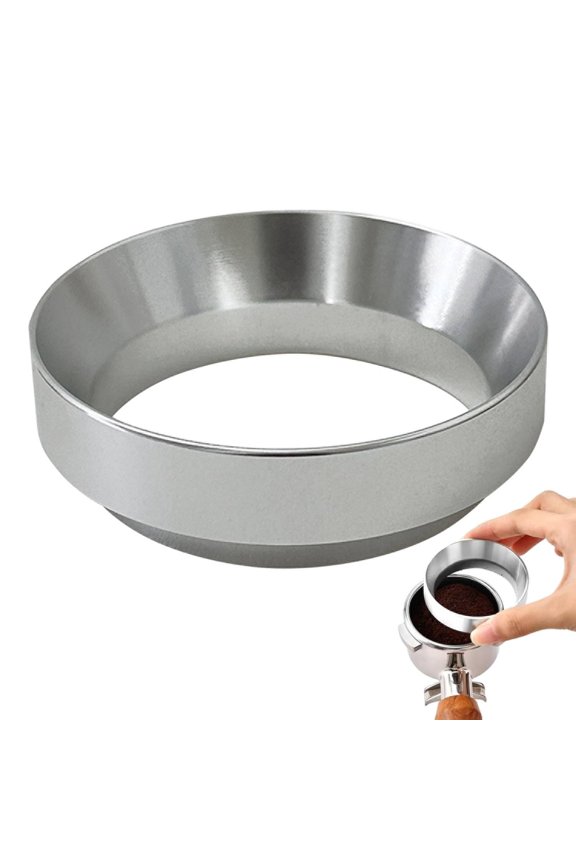 58mm Dosing Funnel, Magnetic Espresso Dosing Funnel For Portafilter - Coffee Machine Accessories, Coffee Accessories For Home, Barista Aluminum Alloy Espresso Dosing Ring For Cafe