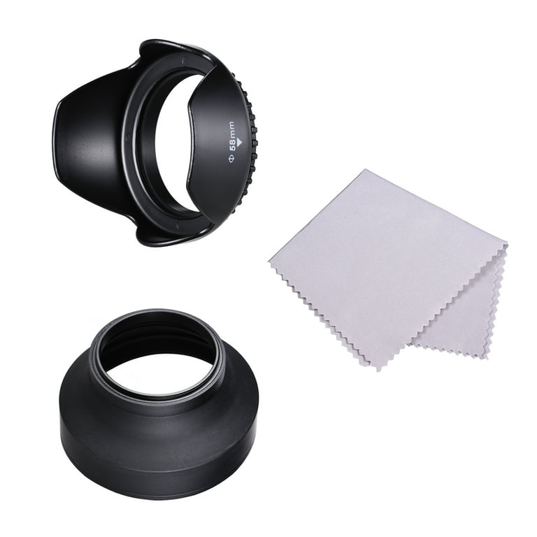 Haoge Reversible Lens Hood For Canon EF 50mm F/1.8 STM - Bayonet Petal Flower Design