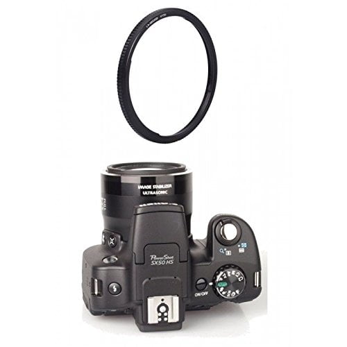 58mm Lens Ring Adapter Mount for Canon Powershot SX50 SX60 SX520 HS (58mm Compatible)