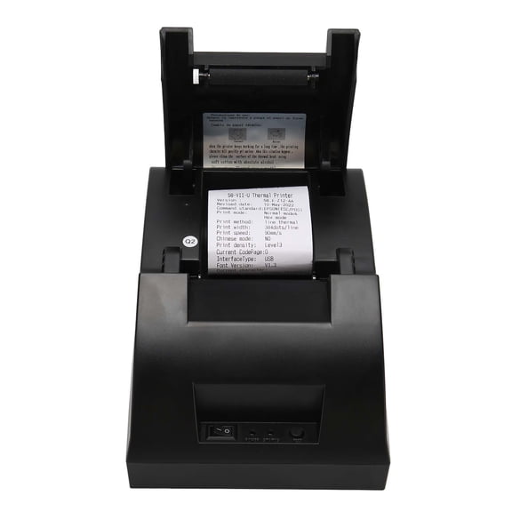 58mm USB Thermal Receipt Printer - POS System Receipt Machine, High Speed Printing, 100-240V EU Plug