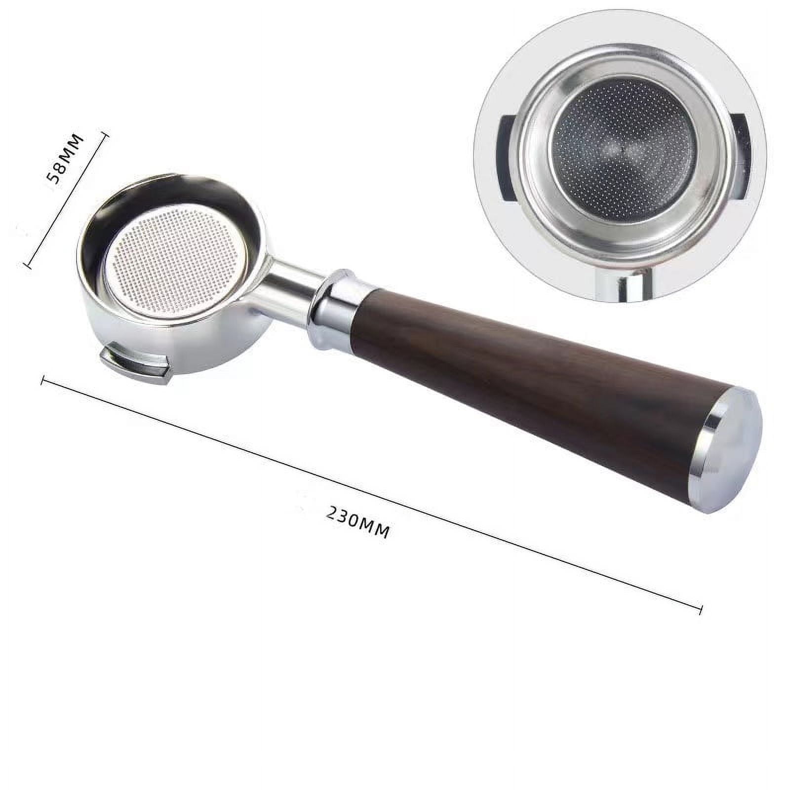 Rocket Espresso 58mm Bottomless Portafilter | Made In Italy, 21g Basket, Clear Extraction View