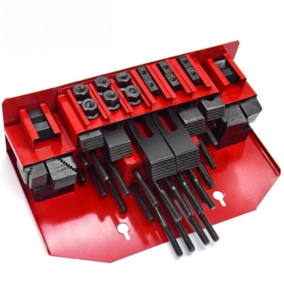 58pcs/set Milling Machine Clamping Set, Mill Clamp Kit, Vice M12 Universal Fixture Screw Set, Pressure Plate Processing Parts ,Easy to Use
