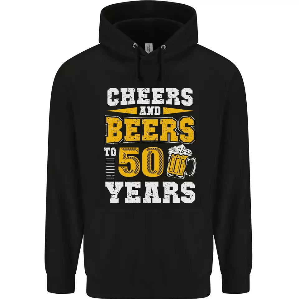 58th Birthday 50 Year Old Funny Alcohol Mens 80 Cotton Hoodie