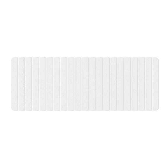 58x21" Modern Diatomite Stone Extra Large Kitchen Mat in White