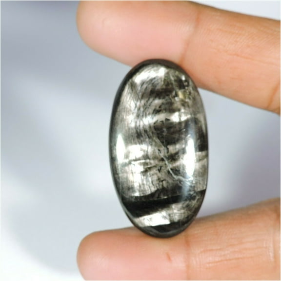 59.00Cts Outstanding Natural Flashy Hypersthene Oval Cabochon Nice Gemstone