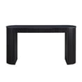thumbnail image 1 of 59.05'' Modern Console Table With Drawer for Entryway with Unique Vertical Stripe Design for Living Room Hallway Foyer Entrance Study,BLACK, 1 of 9