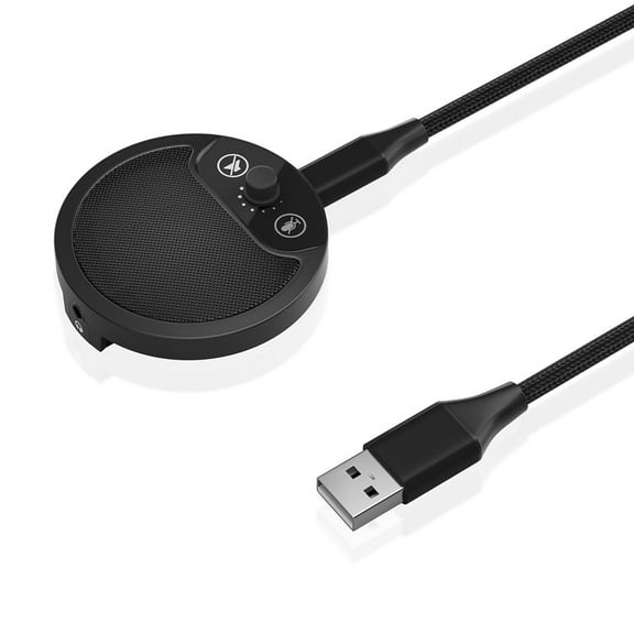 59.05in Line Length Microphone Perfect for Vlogging Equipments Widely Use Multi-person Video Conference Omnidirectional