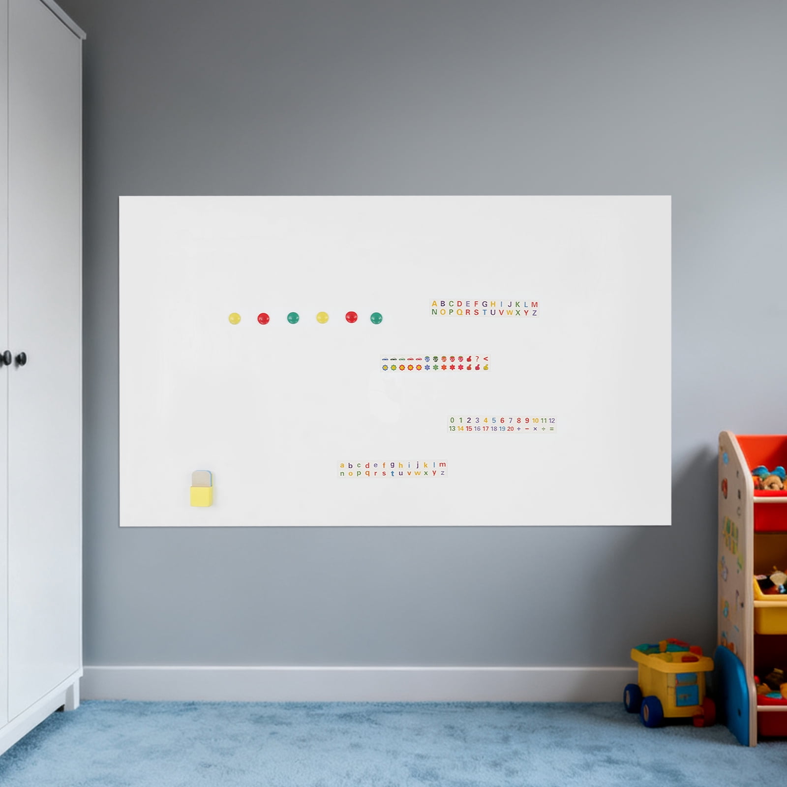 59.06*35.43 in Modern White Rectangle Whiteboard Magnetic Whiteboard for Office and Marketing