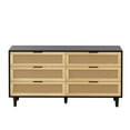 thumbnail image 1 of 59.06" 6-Drawers Rattan Storage Cabinet, 1 of 6