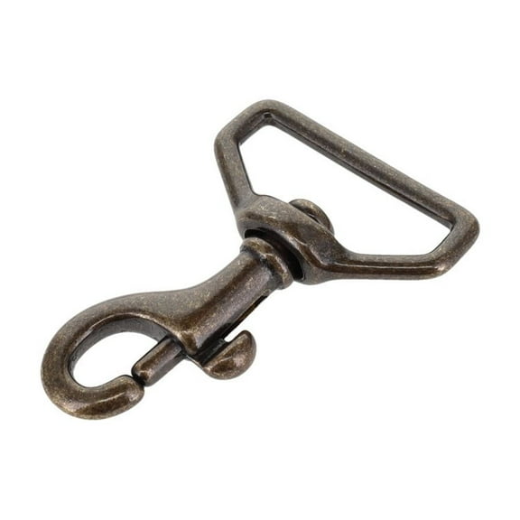 59 1" Antique Brass, Swivel Bolt Snap, Solid Brass-LL