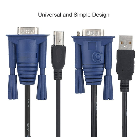 59.1 Inch USB 2.0 Vga Kvm Switching Cable With 15 Pin VGA Male PVC Material USB Cable Multifunctional USB Cable For Connecting KVM Switch And PC Computer Printer
