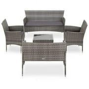 59.1 x 22.8 x 31.9 in. Outdoor Furniture Lounger Set, Gray