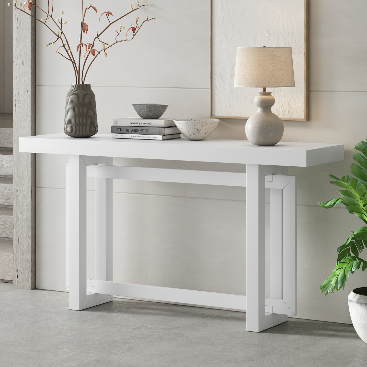 Photo inspiration: Visual Reference: 59 10 Contemporary Minimalist Console Table Narrow Entryway Table