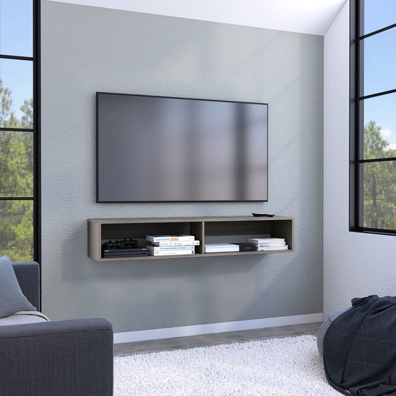59.10-inch Wide, Melamine Finish - Holds Router, Gaming Consoles - Main Living Space - Saves Floor Space