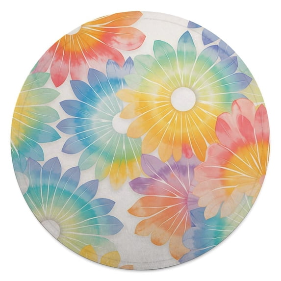 59.1in Round Blanket Light Weight Anti-Wrinkle Anti-Allergy Non ...