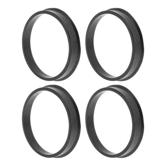 59.1mm to 54.1mm Car Wheel Hub Centric Rings Black Polycarbonate Wheels Center Shaft Shock Absorbing Hubrings 4 Pcs