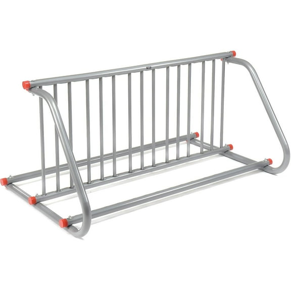 59-3/4"L Grid Bike Rack, Double Sided, Powder Coated Steel, 10-Bike Capacity
