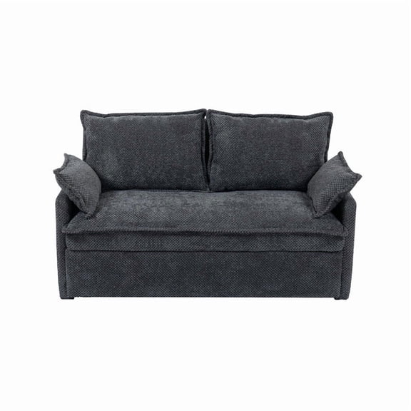 59.5inch Pull Out Sofa Bed,corduroy Convertible Sleeper Sofa Couch,Side Storage,and USB/C-TYPE Charging Ports Chair for Living Room,Bedroom,Apartment
