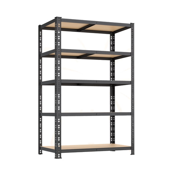 59/70.8-inch storage rack, 5 adjustable shelves, 2000-pound load capacity, special pattern design, high material hardness