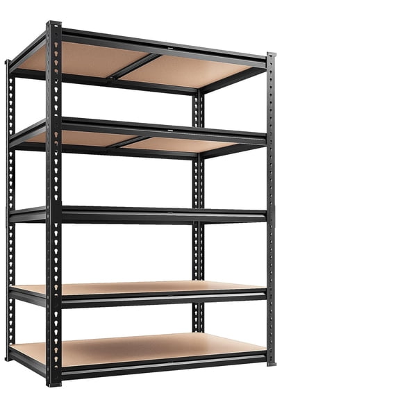 59/70.8-inch storage rack, 5 adjustable shelves, 2000-pound load capacity, special pattern design, high material hardness