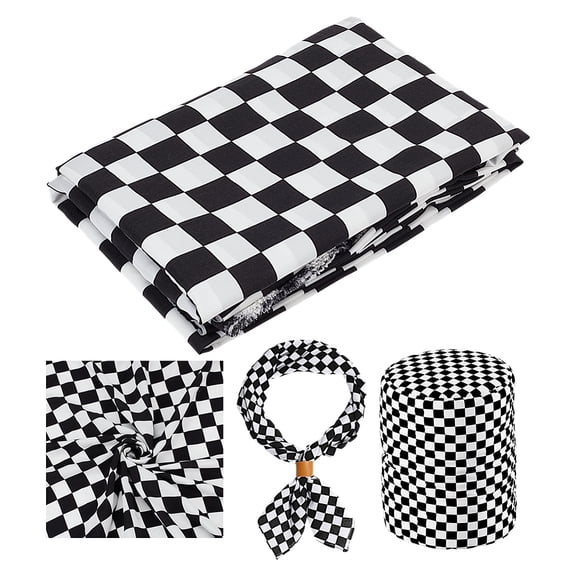 5979 inch Plaid Fabric Tartan Pattern Graphic Grid Art Design with Traditional Influences Decorative Fabric Black and White