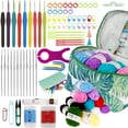 thumbnail image 1 of 59/92Pcs Crochet Kit with Colorful Yarn Ergonomic Crochet Hook Set with Storage Bag Complete Crochet Yarn Kit with Crochet Accessories Practical Crochet Starter Kit Portable for Craft Adults Kids, 1 of 11