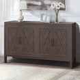 thumbnail image 1 of 59" Accent Storage Cabinet, Modern Multi-Function Storage Sideboard with 4 Doors, Wooden Country Retro Floor Cabinet for Living Room, Dining Room, Hallway, Entryway, Coffee, 1 of 9