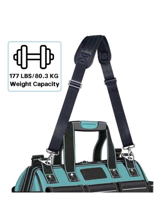 59" Bag Shoulder Strap Adjustable Comfortable Belt with Metal Hooks for Messenger, Laptop, Gym Bag,Duffle,Black