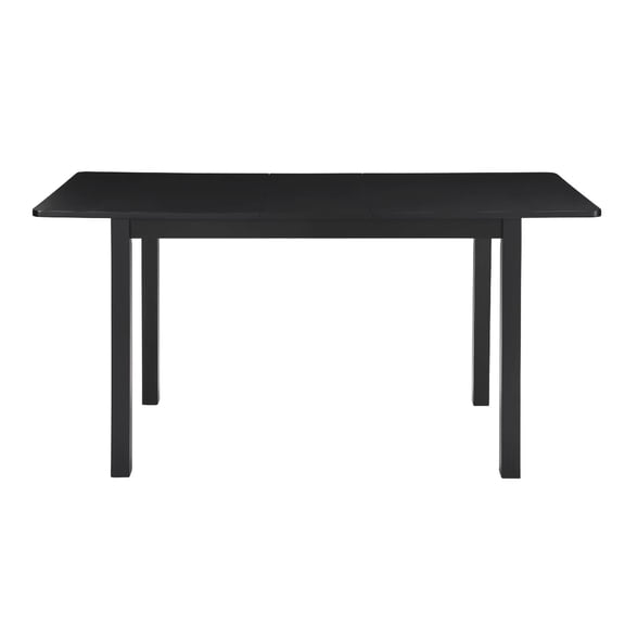 59" Extendable Dining Table, Modern Wooden Kitchen Table for 4-8 People, Expandable Dining Room Table, Multipurpose Home Office Desk for Small Space, Black