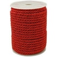 thumbnail image 1 of 59 Feet 5mm Red Braided Cord Decorative Rope Twine Rope 3 Ply Nylon Silk Honer Xmas Thread String Satin Cord Trim for Handfasting Crafts Upholstery Curtain Graduation Home Decor DIY Supply, 1 of 5