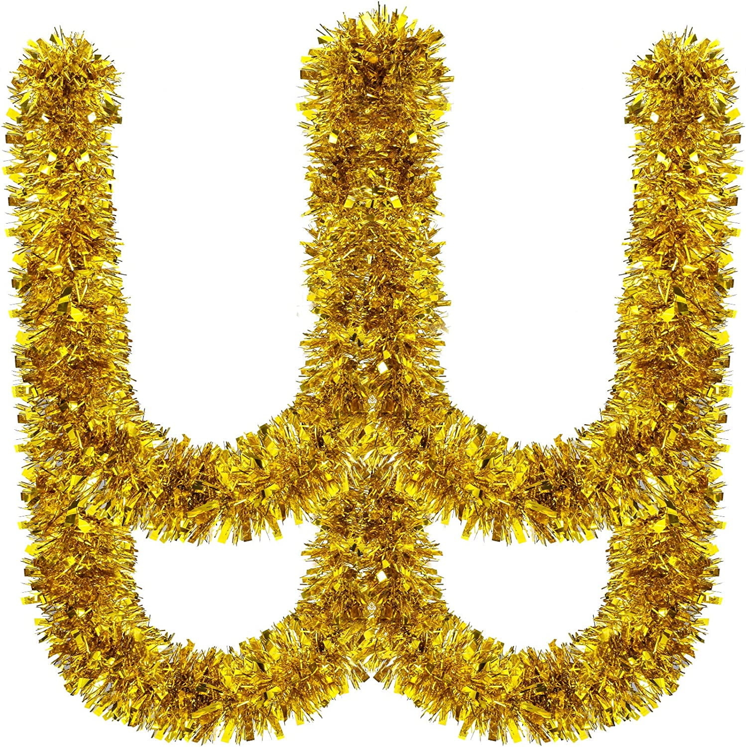 59 Feet Gold Christmas Tinsel Garland Dazzling Metallic Twist Garland
