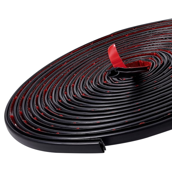 59 Ft Rubber Weather Stripping Seal Strip Black D-Shape Sealing Strip Self-Adhesive Backing Seals Waterproof Soundproof Strip for DIY