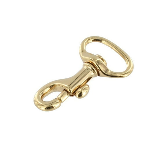 59 Gold Plate, Swivel Bolt Snap, Solid Brass-LL