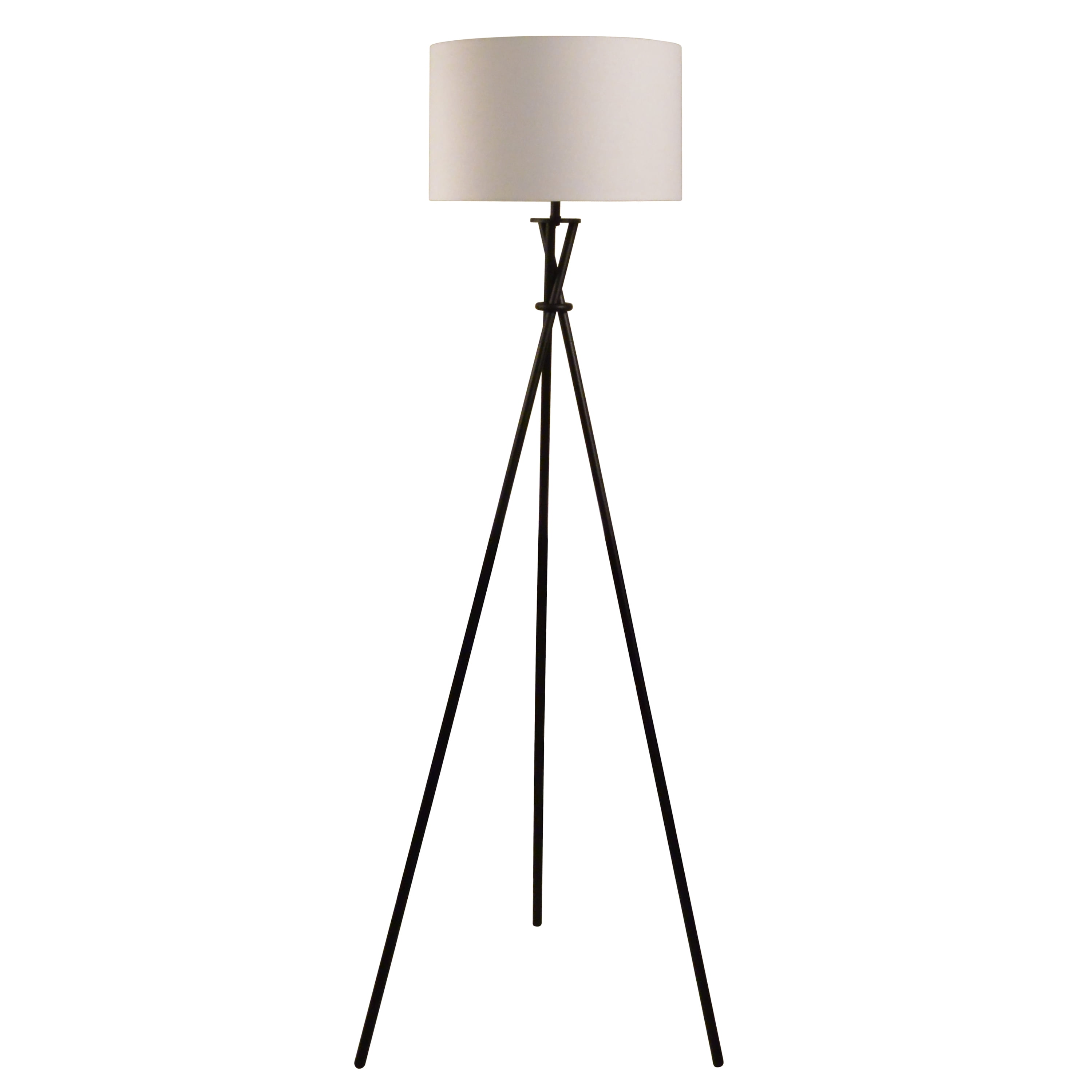 59 INCHES BLACK METAL FLOOR LAMP