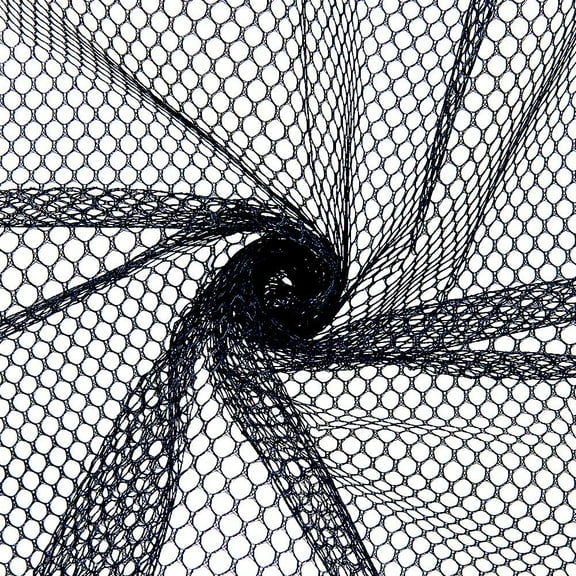 59 Inch Black Mesh Fabric By the Yard Polyester Soft Netting Tulle Fishnet Fabric Breathable Voile Solid Sheer Weave Net Cloth for Sewing Making Crafts Backpack Pocket Straps Bag DIY Clothes