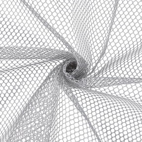 59 Inch Gray Netting Mesh Fabric Weave Net Fabric by The Yard Polyester Voile Breathable Solid Soft Fishnet Sheer Tulle Cloth for Sewing Making Crafts Costumes Garments Backpack Home Decor diy